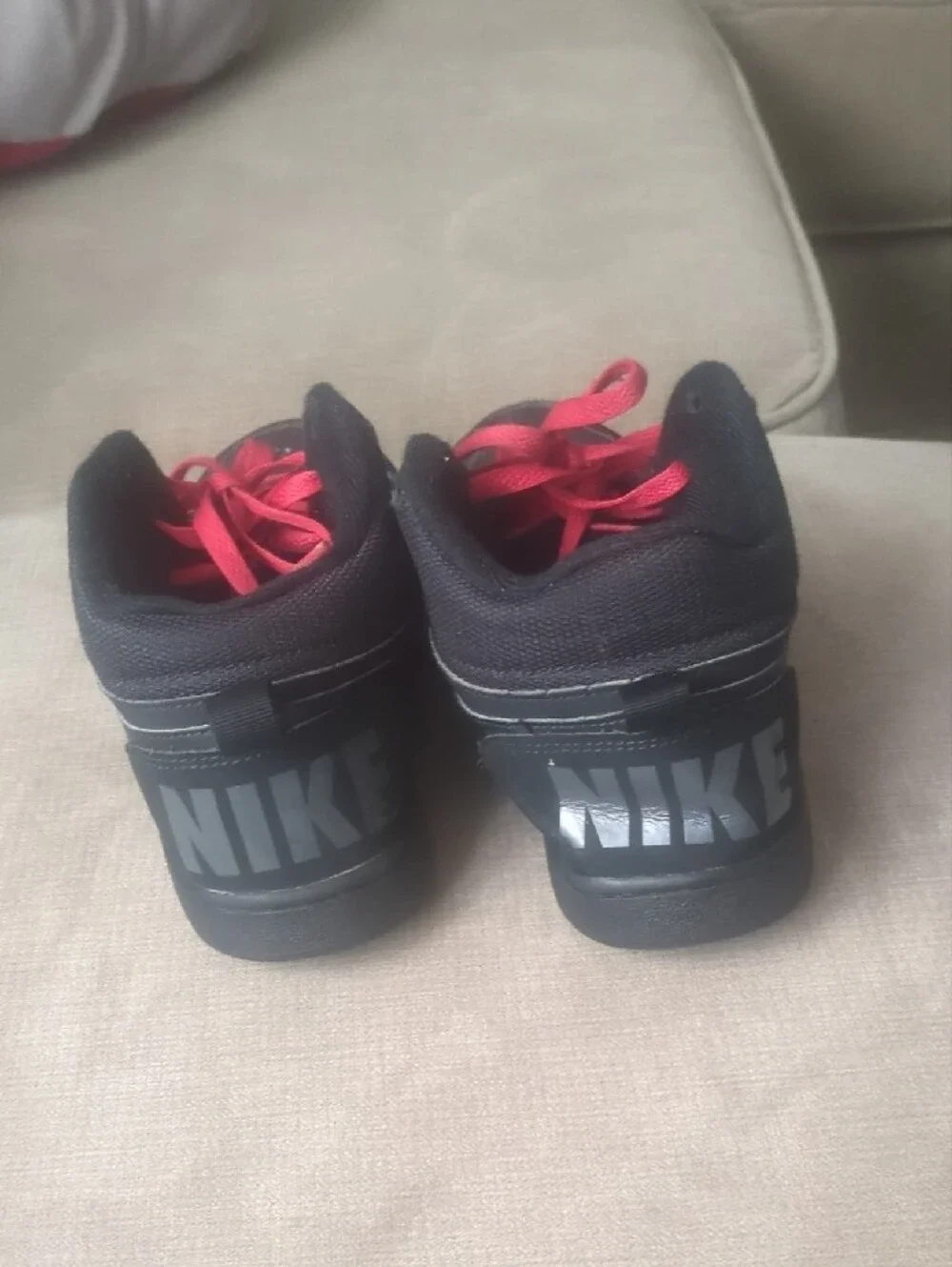 Kids Black High-Top Nikes